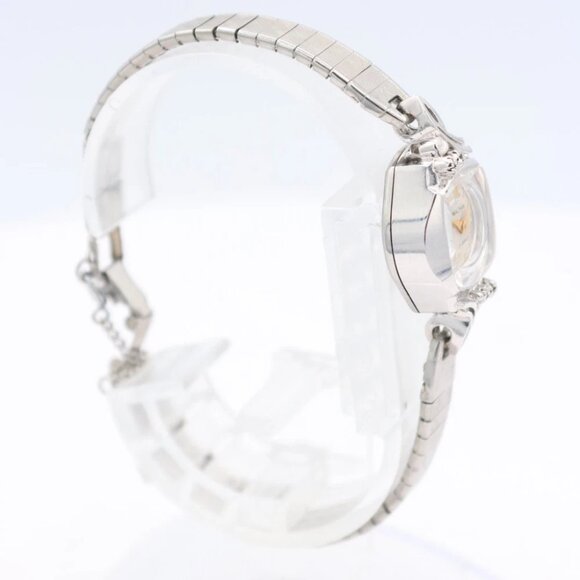 Vintage Waltham Diamond Deco Sunburst Ladies Mechanical Wristwatch 69-21 Swiss - Picture 2 of 5